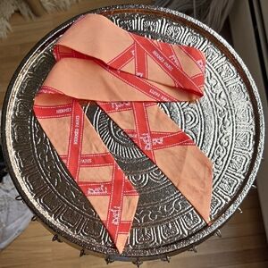 Hermes Orange Twilly Scarf